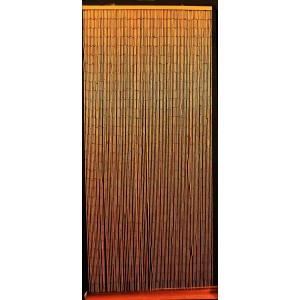 Bamboo Beaded Curtain Hawaiian Tropical Natural Door Way Doorway Room Divider   273367234968